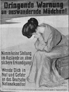 Plakat des Deutschen Nationalkomitees aus der Zeit vor dem Ersten Weltkrieg