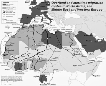 trans-Saharan migration routes