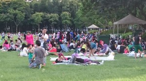 Jeden Sonntag versammeln sich unzählige Menschen aus Indonesien im Victoria Park.